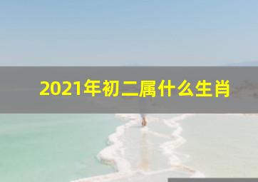 2021年初二属什么生肖