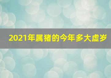 2021年属猪的今年多大虚岁