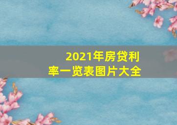 2021年房贷利率一览表图片大全