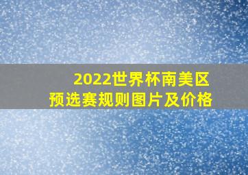 2022世界杯南美区预选赛规则图片及价格