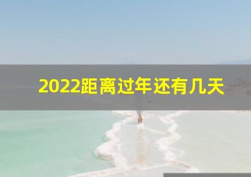 2022距离过年还有几天