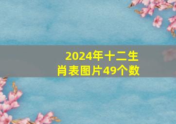 2024年十二生肖表图片49个数