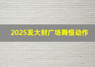 2025发大财广场舞慢动作