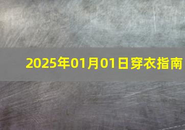 2025年01月01日穿衣指南