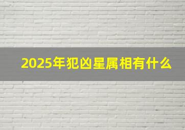 2025年犯凶星属相有什么