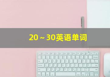 20～30英语单词