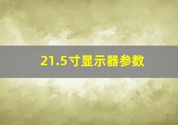 21.5寸显示器参数