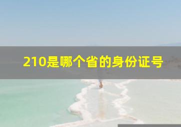 210是哪个省的身份证号