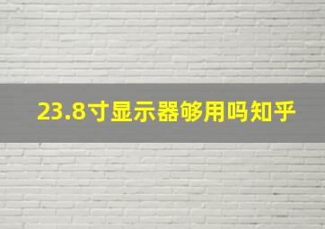 23.8寸显示器够用吗知乎