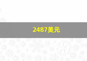 2487美元