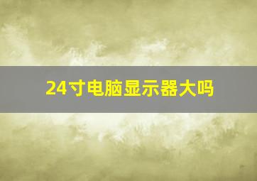 24寸电脑显示器大吗