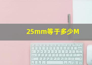 25mm等于多少M