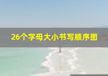 26个字母大小书写顺序图