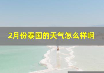 2月份泰国的天气怎么样啊