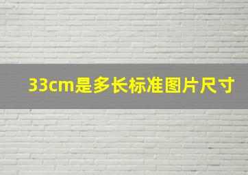 33cm是多长标准图片尺寸