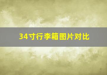 34寸行李箱图片对比