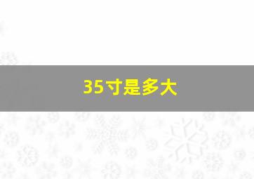 35寸是多大