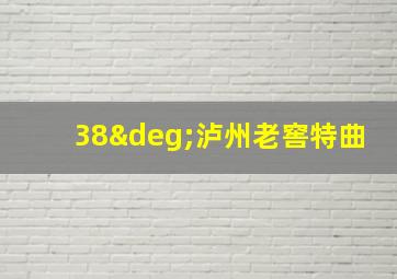 38°泸州老窖特曲