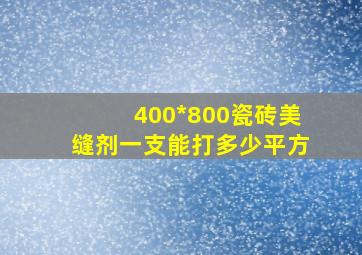 400*800瓷砖美缝剂一支能打多少平方