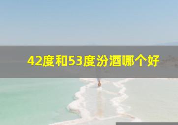 42度和53度汾酒哪个好