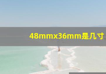 48mmx36mm是几寸