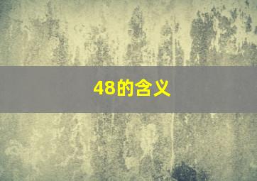 48的含义