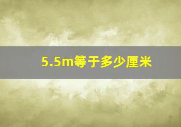 5.5m等于多少厘米