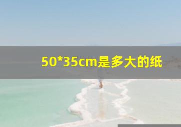 50*35cm是多大的纸