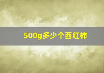 500g多少个西红柿