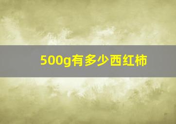 500g有多少西红柿