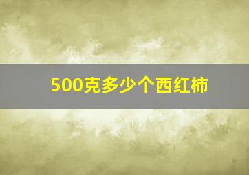 500克多少个西红柿