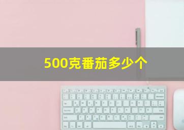 500克番茄多少个