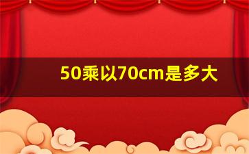 50乘以70cm是多大