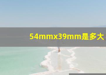 54mmx39mm是多大