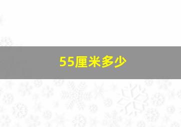 55厘米多少