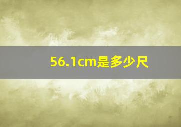 56.1cm是多少尺