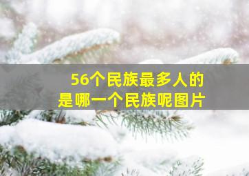 56个民族最多人的是哪一个民族呢图片