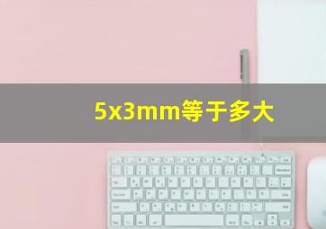 5x3mm等于多大