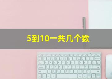 5到10一共几个数