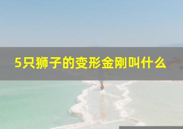 5只狮子的变形金刚叫什么