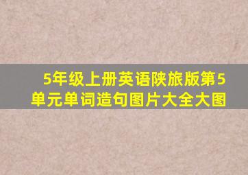 5年级上册英语陕旅版第5单元单词造句图片大全大图