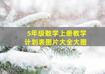 5年级数学上册教学计划表图片大全大图