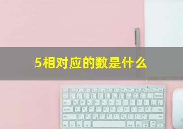 5相对应的数是什么