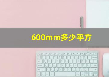 600mm多少平方