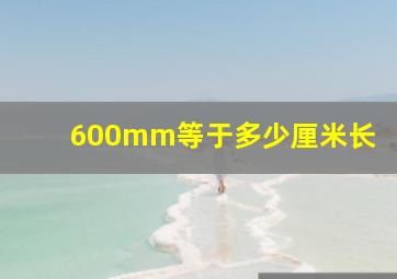 600mm等于多少厘米长