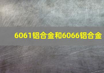 6061铝合金和6066铝合金