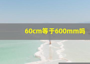 60cm等于600mm吗