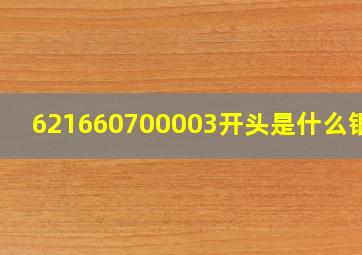 621660700003开头是什么银行