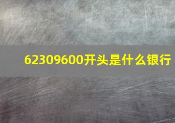 62309600开头是什么银行