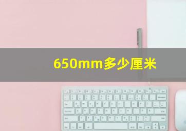 650mm多少厘米